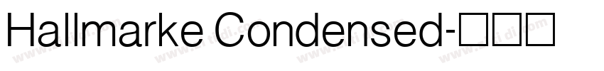 Hallmarke Condensed字体转换
